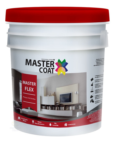 Cubeta De Pintura Azul Cobalto 19l Mejor Flex