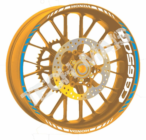 Adesivo Refletivo De Roda Cb650r Honda 650r 2021 2022