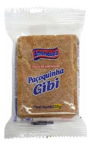 Paçoca Paçoquinha Gibi 30g C/50 Unids - Amendupã