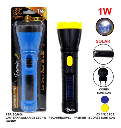 Kit 6 Lanternas Solares 1 Led 1w - Sq3808 