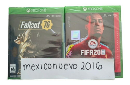 Fifa 20 Champions Y Fallout 76 Two Pack Físicos Sellados Nue