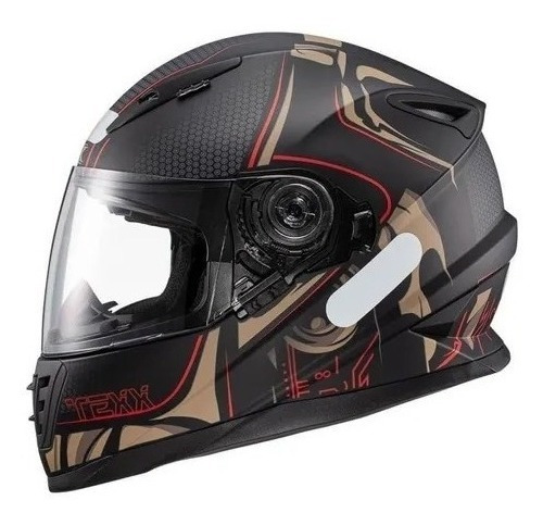 Capacete Texx Wing - Cyrax Vermelho Desenho Solid Tamanho do capacete 56