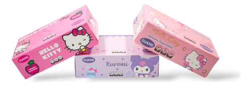 Pack De 3 Cajas De Pañuelos Desechables Hello Kitty Kuromi