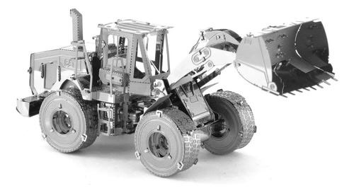El Rompecabezas 3d Metal Tractor Bulldozer Cat Puzzle Diy R
