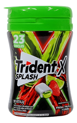 Chicle Frasco Trident X-splash Centro Liquido 23 Unidades