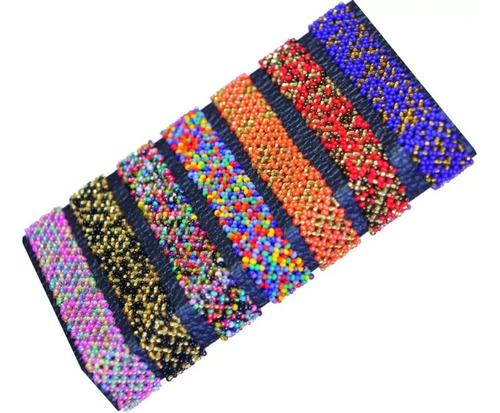 14 Pzs Pulsera Multicolor Economicas Mayoreo