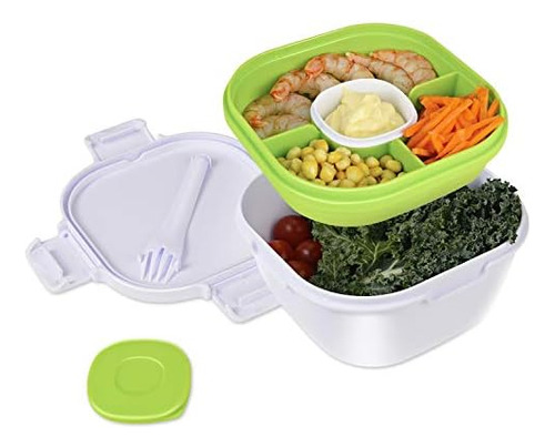Recipiente De Almuerzo Para Ensalada A Prueba De Fugas Con T