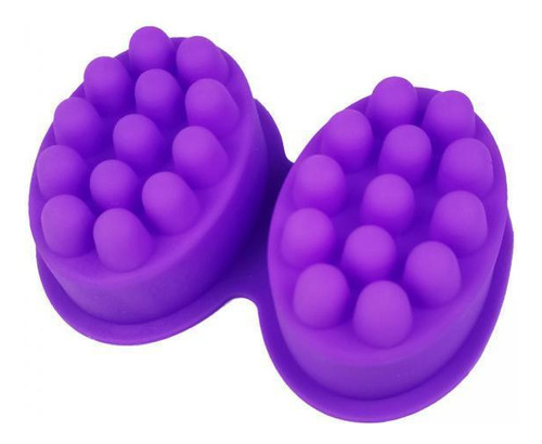 6 De Jabón De De Silicona 2 Cavidades 3d Púrpura Material