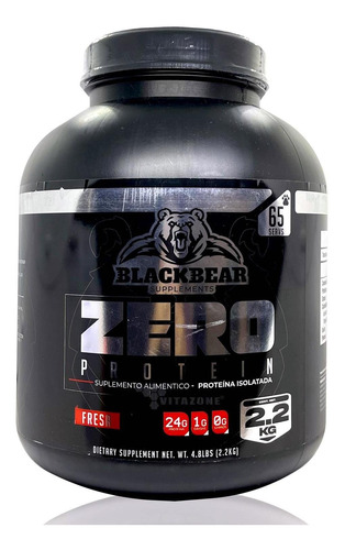 Proteína Zero Carbs 2.2 Kg Fresa 65 Serv Hidrolizada Blackbe