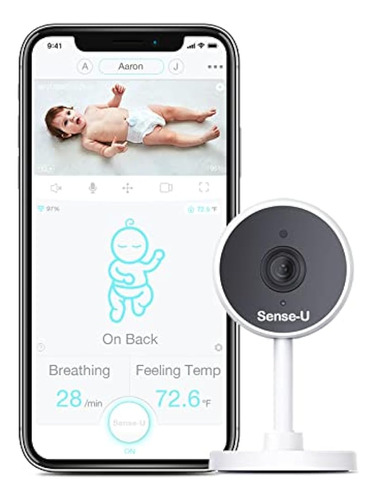 Vigilabebés Sense-u Con 2 Cámaras, Monitor De Vídeo Para Beb