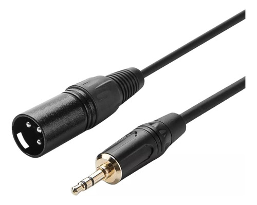 A Cable Auxiliar Trs Plug 3.5 / Xlr Macho No Balanceado 3
