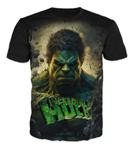 Camiseta Hulk El Increible Marvel Superheroe Adulto 