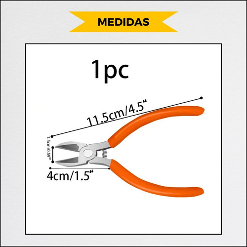 Alicate De Corte Rente Diagonal Bijuteria Semijoia Com Mola
