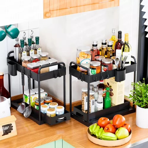 Organizadores De Cocina Con Cajón Deslizante Pack De 2