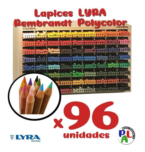 Lapices Lyra Rembrandt Polycolor X 96 Profesionales Dibujo