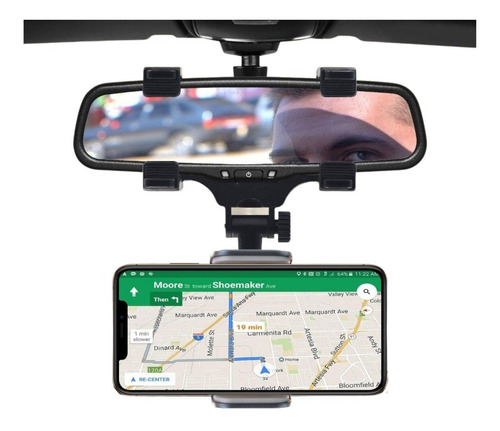 Suporte Pra Celular Veicular Encaixe Retrovisor Carro 360°