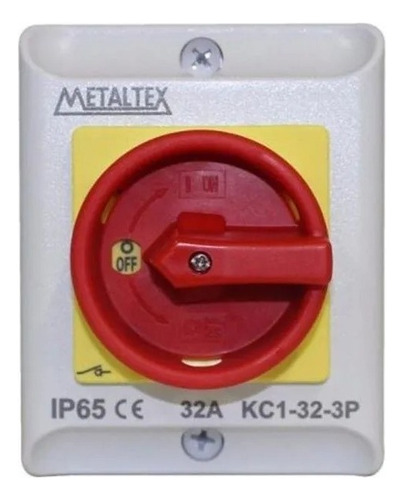 Chave Seccionadora 3 Pólos 32a + Caixa Ip65 | Metaltex