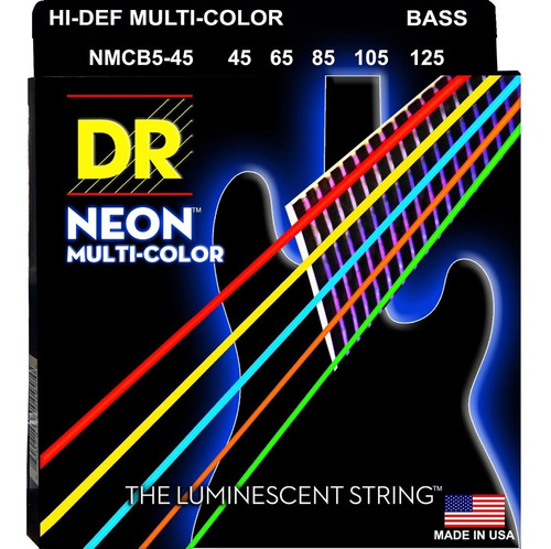 Cuerdas Dr Neon Bajo Electrico 5 Cuerdas!