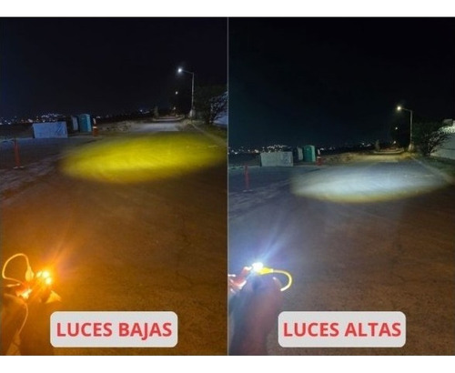 Faro Led Proyector Bicolor Motocicleta Vento Terra 170 S