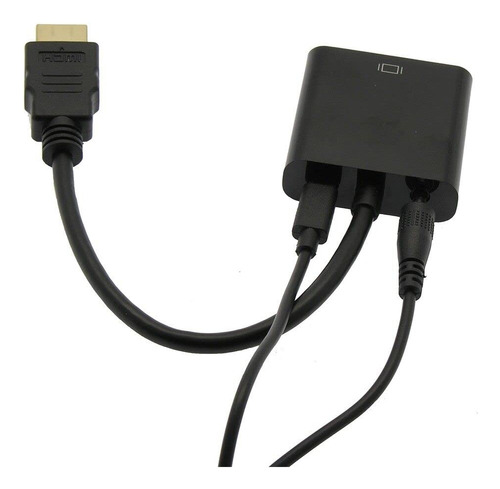 Hdmi Vga Hembra + Conector Audio Estereo 0.138 In Adaptador