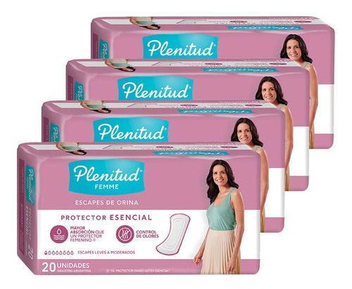 Imagen 3 de 3 de Plenitud Femme Protector Esencial 20 Unidades Pack X 4
