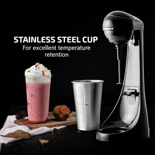 Máquina Para Batidos 2 Velocidades Con Vaso De Acero Inox