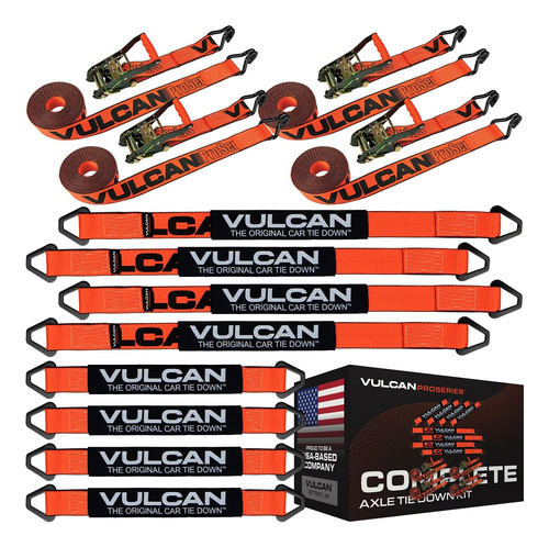 Vulcan Kit Completo De Amarre De Correa De Eje Con Correas D