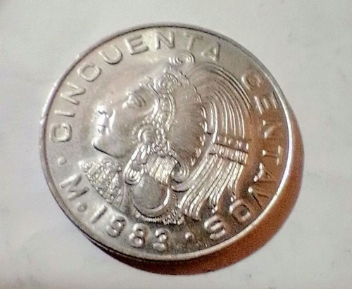 Moneda De Cincuenta Centavos Del Año 1983