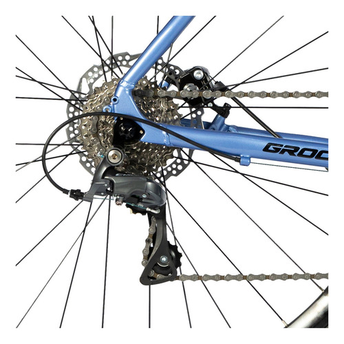 Bicicleta Groove Overdrive 50 16velocidades Cor Azul/prata Tamanho Do Quadro 52