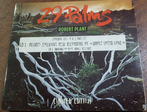 Robert Plant 29 Palms I Believe 2cd Single Led Zeppelin Pa 