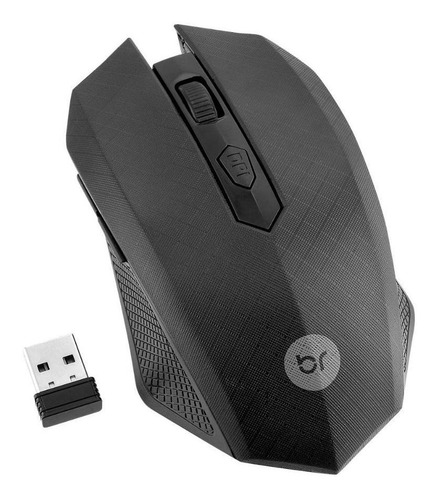 Mouse Sem Fio Bright 0053 1200 Dpi 2,4ghz Wireless Preto