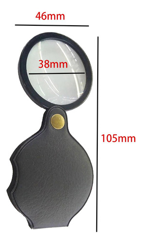 2 Lupa De Joyería Pequeña, Con Funda Protectora Giratoria