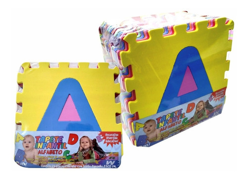 Tapete Infantil Eva Alfabeto Completo 26 Peças - 31x31cm 7mm