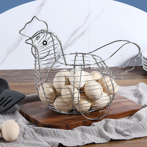 Cesta De Huevo En Forma De Pollo, Cesta De Frutas, Huevos De