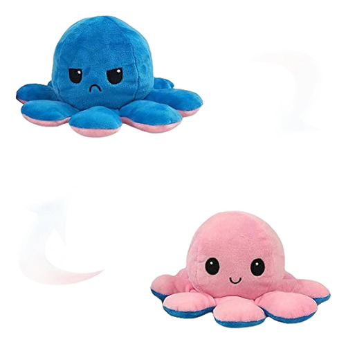 Pulpo Pulpito Reversible Feliz Y Enojado Envío Gratis