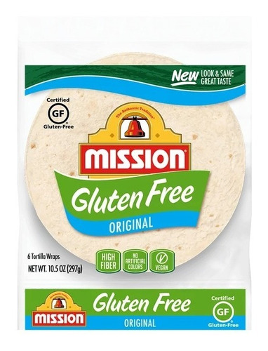 Tortillas Mission Gluten Free Vegana 10.5oz 6 Pack Msi