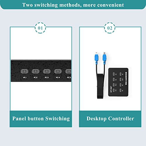 Mt-viki Kvm Switch 8 Port, 8x1 Rackmount Kvm Switch Vga,