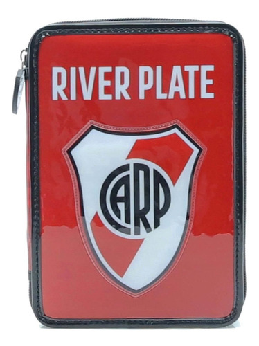 Cartuchera Con Cierre Escolar Pvc River Plate 1 Piso