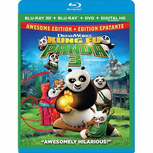 Blu-ray Kung Fu Panda 3 / Bluray 3d +2d + Dvd