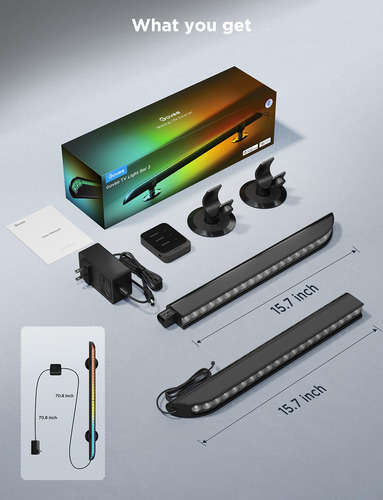Barra De Luces Led Rgb Mejorada De 31 Pulgadas Para Tv, Barr