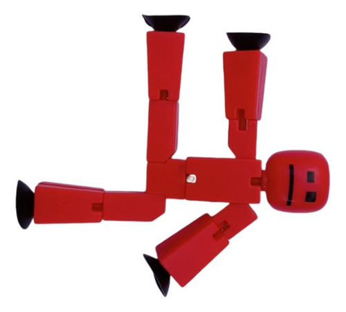 Boneco Pegajoso Articulado Divertido Com Ventosa