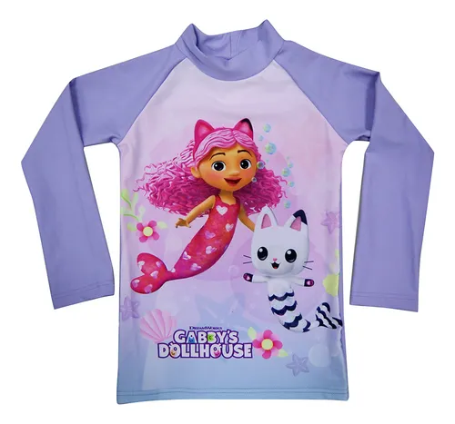 comprar Remera Infantil Con Filtro Uv 50 Gabby Manga Larga Ub