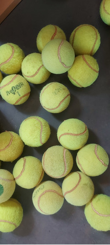 Lote 20 Pelotitas De Tenis Usadas