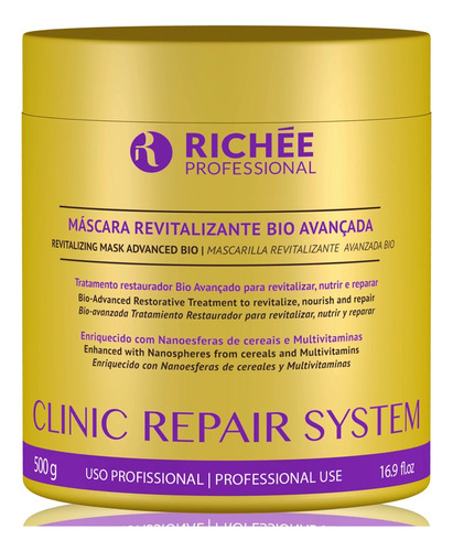 Richée Máscara Revitalizante Clinic Repair System 500g