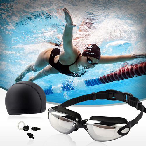 Set De Gafas De Natación Y Gorra 4 En 1