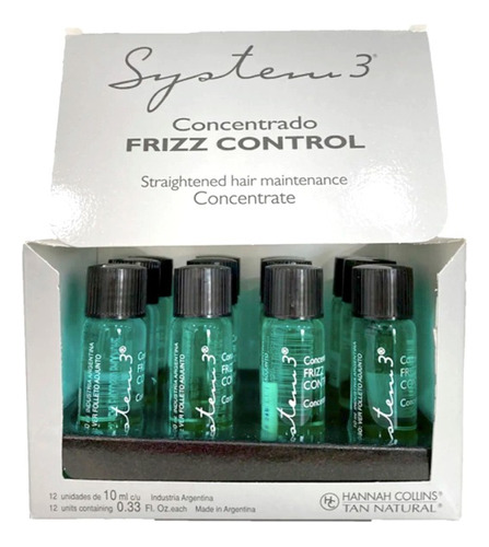 System 3 Ampolla Frizz Control Caja X 12unidades 10ml