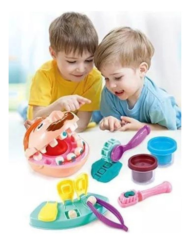 Juego Dentista De Plasticina Para Niños Juguete Didáctico
