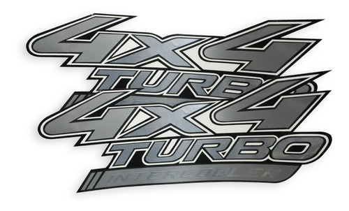 Par Sticker Logo Emblema 4x4 Turbo Intercooler Autoahdesivo
