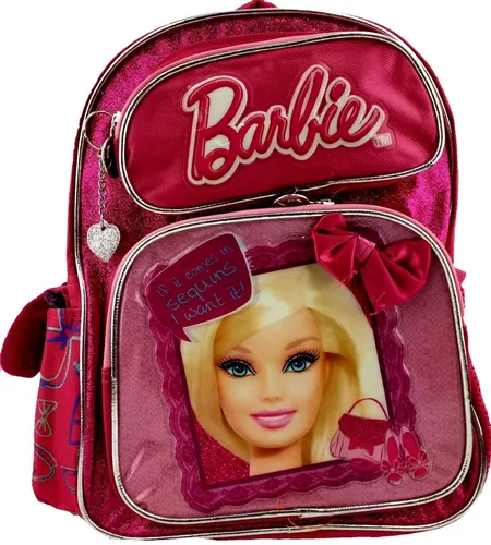 Mochila Barbie Relieve Diamantina Kinder Original Ruz