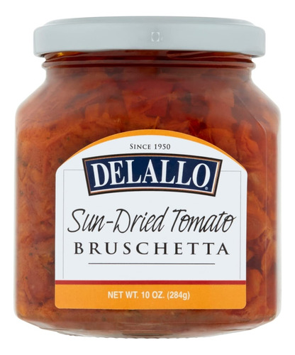 Bruschetta De Tomate Secado Al Sol, Tarro De 10 Oz, Paquete 